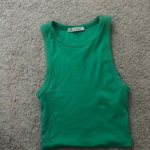 Super cute green zara top